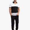 TRICOLOR COLORBLOCK PIQUE POLO SHIRT