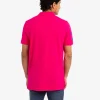 DIAGONAL PINK PIQUE POLO SHIRT