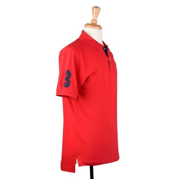 RED COLOR BIG LOGO POLO SHIRT
