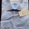 Hawes & Curtis Men's Blue Plain  - Single cuff
