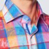 Hawes & Curtis Men York Pink & Blue Shirt