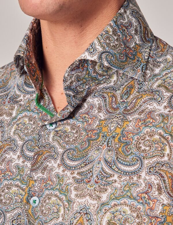 Hawes & Curtis Men Roger Royal Paisley Shirt