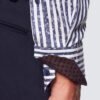 Hawes & Curtis Men York Navy & White Stripe Shirt
