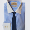 Hawes & Curtis Men ST James White Colar Stripe Shirt