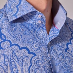 Hawes & Curtis Men Blue York Sc Shirt