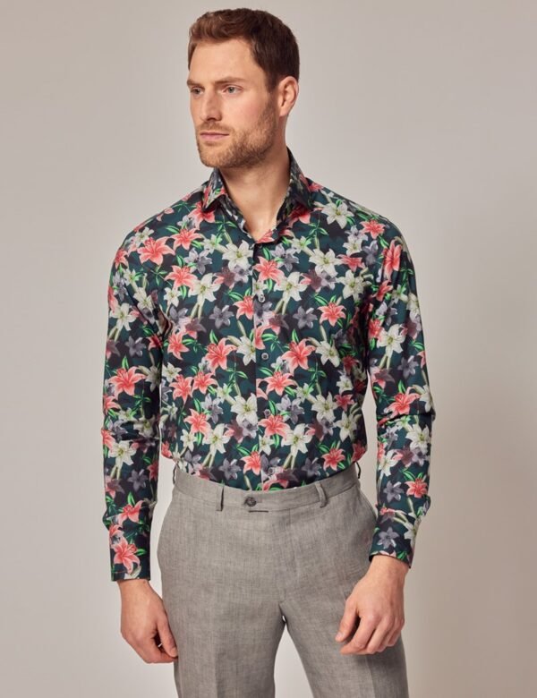 Hawes & Curtis Men Shadow Lilly's Shirt