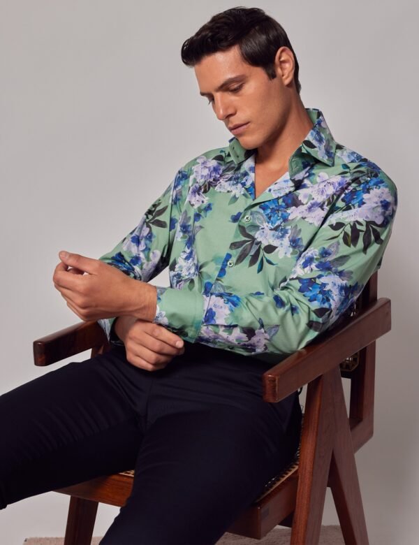 Hawes & Curtis Men ELI Photo Floral york