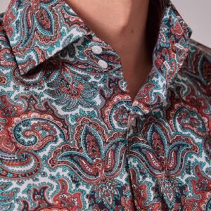 Hawes & Curtis Men  White And Red York Shirt