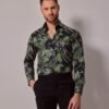Hawes & Curtis Navy And Green Mens York Sc
