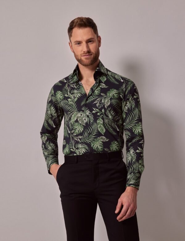 Hawes & Curtis Navy And Green Mens York Sc