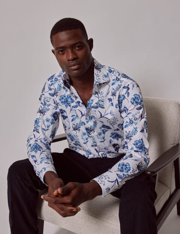 Hawes & Curtis Men Vintage Botanical Shirt