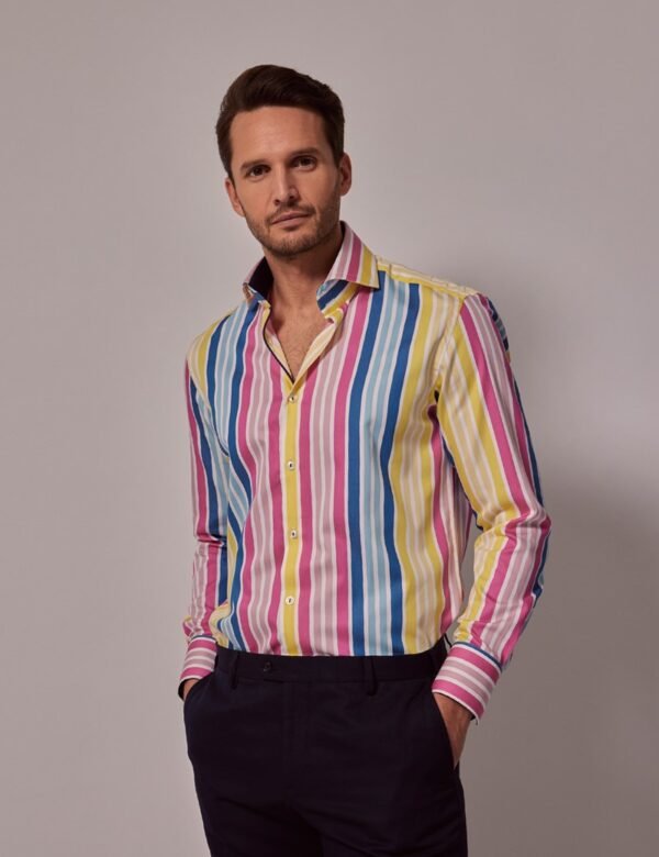 Hawes & Curtis Men Multi Coloured York Shirt