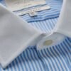 Hawes & Curtis Men ST James White Colar Stripe Shirt