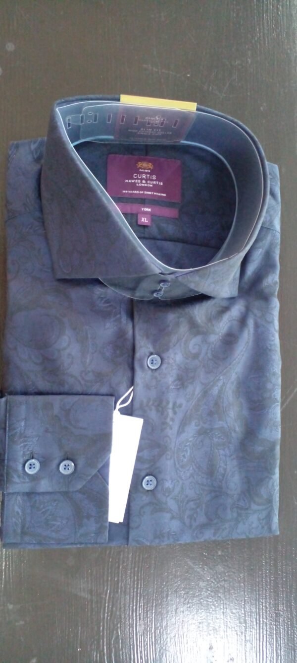 Hawes & Curtis Men Navy York Sc shirt