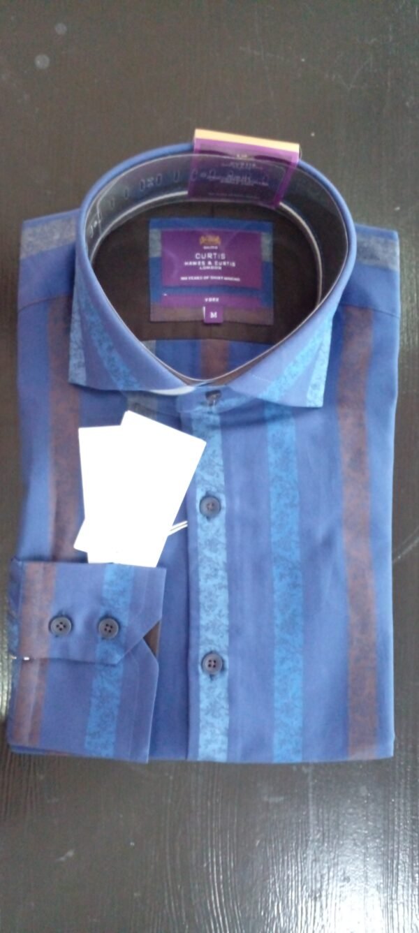 Hawes & Curtis Men Floral Jacquard Stripe shirt