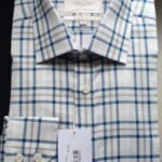 Hawes and Curtis Men St James Small Navy & Grey check Shirt