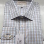 Hawes and Curtis Men St James Small Navy & Brown check Shirt