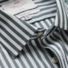 Hawes and Curtis Men Large Green & White Check Stripe Shirt