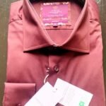 Hawes and Curtis Men New Piccadilly Burgundy Sc shirt