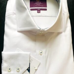 Hawes and Curtis Men White Twill York Sc Shirt