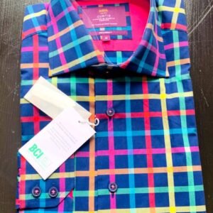 Hawes and Curtis Men Piccadilly Navy & Red Check Shirt