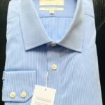 Hawes and Curtis Men's Slim Bi16 Stripe Shirt