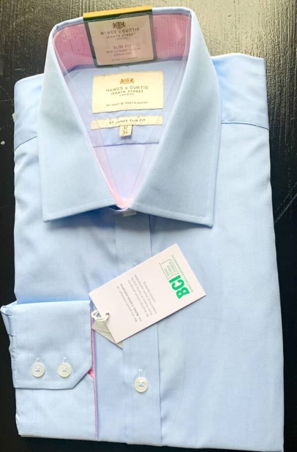 Hawes and Curtis Men's St James Sc Blue shirt 13