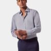 Hawes and Curtis Men Slim Tencel Dogtooth shirt