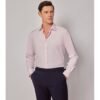 Hawes and Curtis Men Slim Tencel Plain shirt