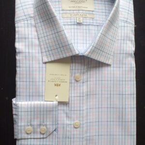 Hawes and Curtis Men's Pink & Blue ST James Sc check Shirt
