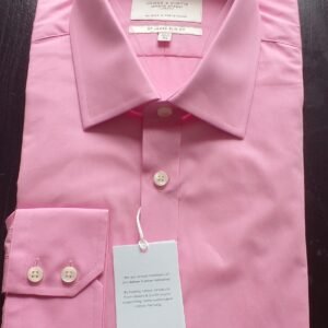 Hawes & Curtis Men's Plain Pink Shirt