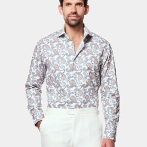 Hawes and Curtis Men York Navy Grey Shirt